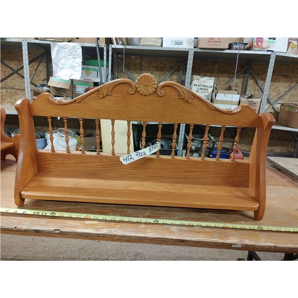 Bench Style Wooden Shelf