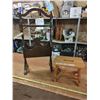 Image 1 : Vintage Magazine Rack And Wooden Stepping Stool