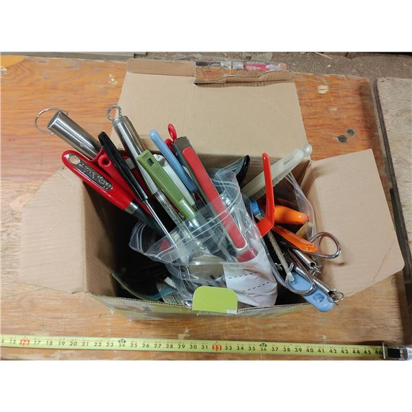 Box of Misc. Kitchen Utensils