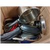 Image 2 : Box of Misc. Kitchen Items, Pots Pans Etc.