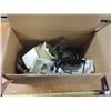 Image 1 : Box of Kitchen Items Food Processor and Mixer