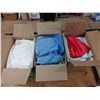 Image 1 : 3 Boxes of Napkins, Bedding and Doileys