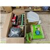 Image 1 : Box of Misc. Items, Light Bulbs, Hamster Cage and Supplies