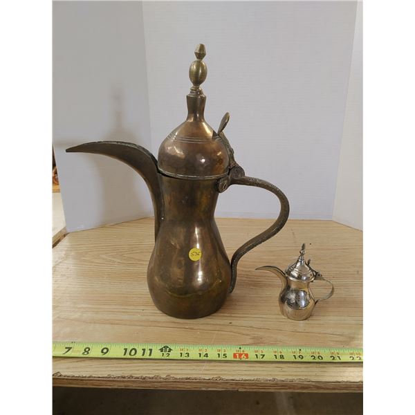 2 Middle Eastern Style Coffee Pots