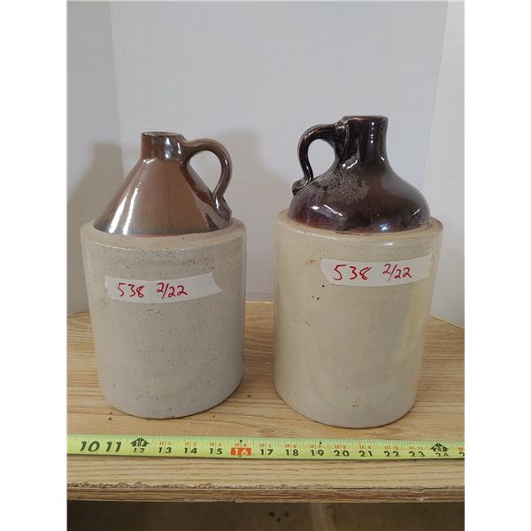 2 Ceramic 1 Gallon Jugs