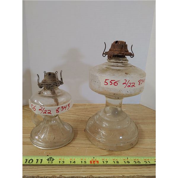 2 Coal Oil Lamps