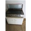 Image 1 : Large Gas Griddle on Rolling Cabinet - Griddle 36"W x 20.5"D x 10.5"H, Cabinet 38"W x 22.5"D x 27"H