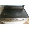 Image 2 : Large Gas Griddle on Rolling Cabinet - Griddle 36"W x 20.5"D x 10.5"H, Cabinet 38"W x 22.5"D x 27"H