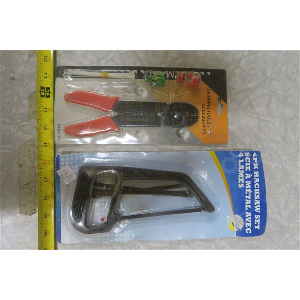 Crimping Set and mini hacksaw with extra blades