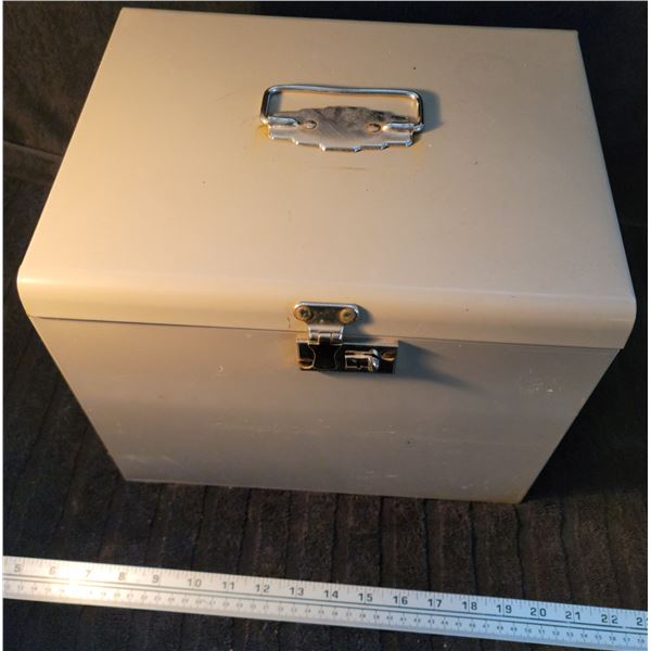 Metal file storage box