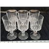 Image 1 : 6 crystal water goblets