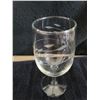 Image 2 : 6 crystal etched wine glasses