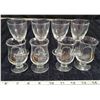 Image 1 : 4 Bailey's liqueur glasses and 4 plain liqueur glasses