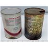 Image 2 : 2 Texaco Havoline SAE 10W-30 motor oil 1 Litre Tins (empty