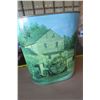 Image 3 : metal garbage can with water wheel building