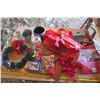 Image 1 : christmas décor, paraffin wax, candle containers, christmas cards and git bags