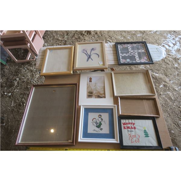 lot of assorted frames and pictures