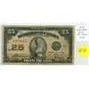 1923 25 Cents Shinplaster. McCavour signature. DC-24c. Fine-12.