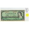 Image 1 : 1954 $1 Modified Portrait Replacement. Beattie-Rasminksy signatures. *S/O Replacement Prefix. BC-37b