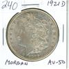 Image 1 : U.S. 1921D Morgan Silver Dollar. Denver Mint. AU-50.
