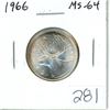 Image 1 : 1966 Silver 25 Cents. MS-64. Nice.