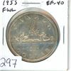 Image 1 : 1955 Full Water Lines Silver Dollar. EF-40. Nice.