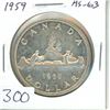 Image 1 : 1959 Silver Dollar. MS-63. Nice.