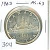 Image 1 : 1963 Silver Dollar. MS-63. Nice.