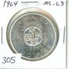 Image 1 : 1964 Silver Dollar. MS-63. Nice.