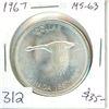 Image 1 : 1967 Silver Dollar. MS-63. Nice.