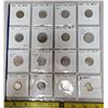 Lot of 16 Canadian Silver 5 Cents. Includes 1891, 1893, 1897 Narrow 8, 1899, 1901, 1902, 1904 1906 N
