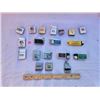 Image 5 : Lot of advertising lighters and lighter parts, two advertising tape measures and old lock(one lighte