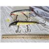 Image 1 : 2 large vintage wooden handmade fishing lures