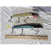 Image 1 : 2 large vintage wooden handmade fishing lures
