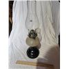 Image 2 : Black and White Beehive pattern coal oil lamp