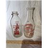 Image 2 : 2 milk bottles(Carnation milk company and farmers coop creamery Fairmont Minnesota)