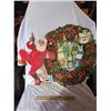 Image 1 : 2 soda related Christmas cardboard advertising signs (Pepsi Santa and Canada dry wreath double sided