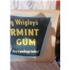 Image 4 : 1949 Wrigley's Spearmint chewing gum cardboard sign(Has some discoloration and bending on sides and 