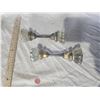 Image 4 : 2 Vintage glass door handle sets
