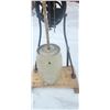 Image 1 : 5 gallon Medalta butter churn hooked to antique mechanical drive(very different item)