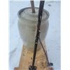 Image 2 : 5 gallon Medalta butter churn hooked to antique mechanical drive(very different item)