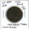 Image 2 : 1837 LC-8A1 Lower Canada Half-Penny Un Sou