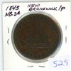 Image 1 : 1843 NB-2A New Brunswick One Penny Token