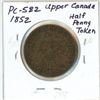 Image 2 : 1852 PC-5B2 Upper Canada Half-Penny Token