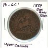 Image 2 : 1854 PC-6C1 Upper Canada One Penny Token