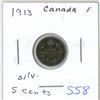 Image 1 : 1913 Canada Silver 5¢
