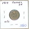 Image 1 : 1919 Canada Silver 5¢