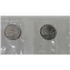 Image 12 : 1968 (x5) & 1969 (x5) UNC  Canada Nickel Dollars in Mint-Sealed Pilo-film