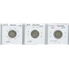 Image 2 : Lot of 3 Canada Silver 10¢:  1917-19