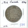 Image 1 : 1916 Canada Silver 50¢